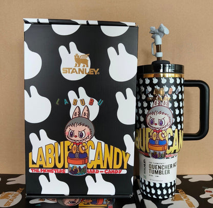 Labubu Stanley Tumbler 40oz with Straw